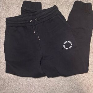Weekend Collective Black Joggers